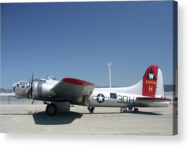 B17 Acrylic Print featuring the photograph b17 by Larry Darnell