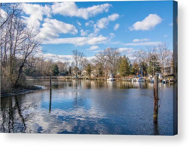 Water Acrylic Print featuring the photograph Back Creek Annapolis MD by Charles Kraus