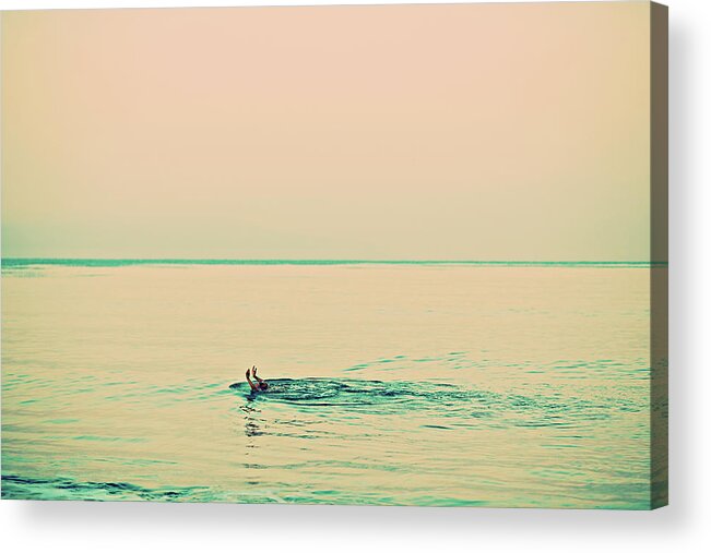 Surfing Acrylic Print featuring the photograph Backstroke by Nik West