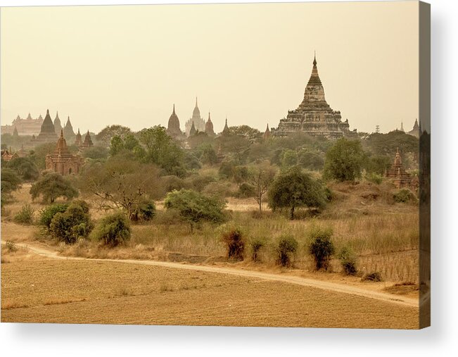 Burma Acrylic Print featuring the photograph Bagan II by Erika Gentry