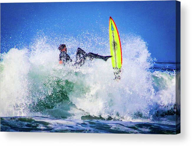 Surfing Acrylic Print featuring the photograph Bail out by Dr Janine Williams