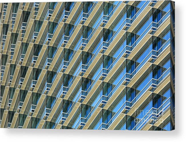 Architecture Acrylic Print featuring the photograph Balconies by Dan Holm