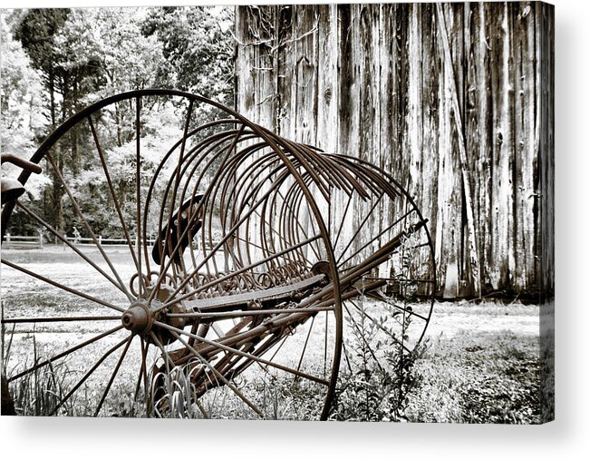 Farming Acrylic Print featuring the photograph Bale the Hay by Greg Sharpe