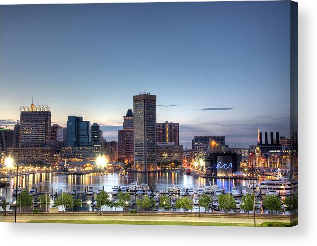 Baltimore Acrylic Print featuring the photograph Baltimore Harbor by Shawn Everhart