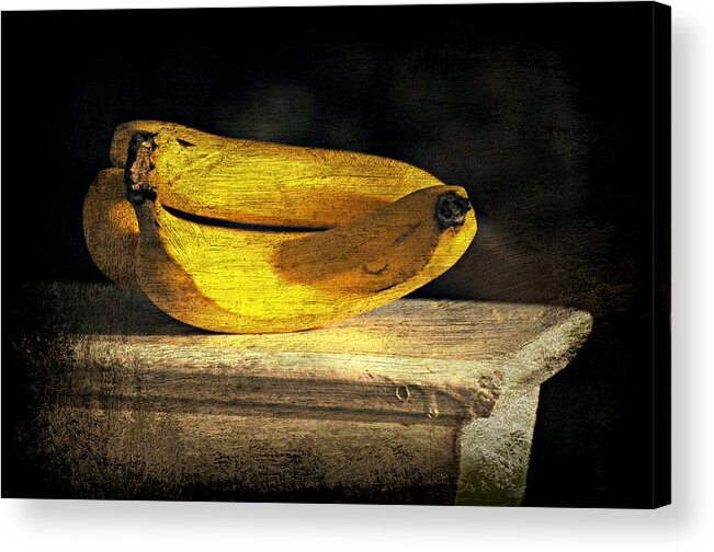Still Life Acrylic Print featuring the photograph Bananas Pedestal by Diana Angstadt