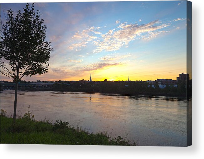 City Acrylic Print featuring the photograph Bangor Sunset by Melinda Fawver