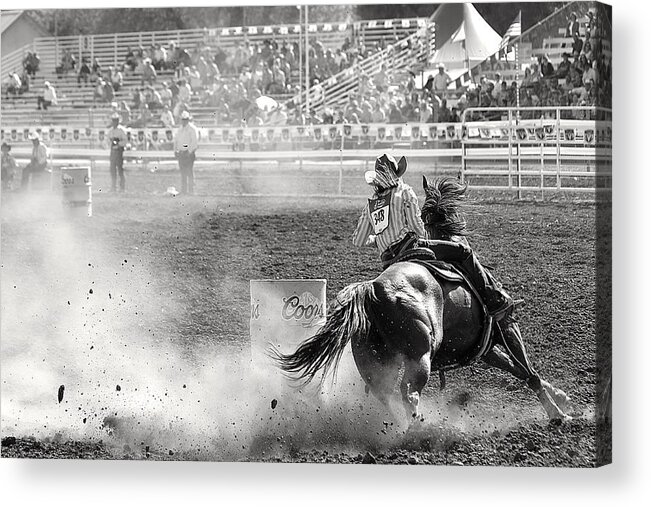 Barrel Racer Acrylic Print featuring the photograph Barrel Racer by Maria Jansson