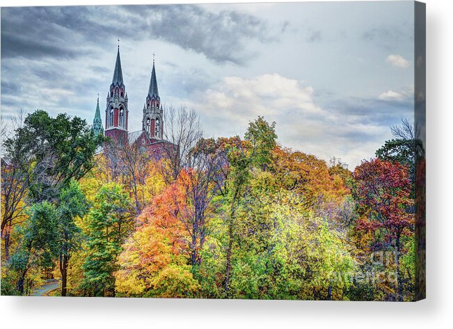 Christ Acrylic Print featuring the photograph Basilica of Holy Hill National Shrine of Mary by Deborah Klubertanz