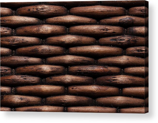 Basket Acrylic Print featuring the photograph Basket Pattern by Mike Eingle