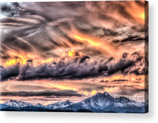 Agriculture Acrylic Print featuring the photograph Battle In The Sky by Greg Summers