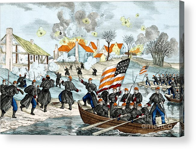 Military Acrylic Print featuring the photograph Battle Of Fredericksburg, 1862 by Science Source