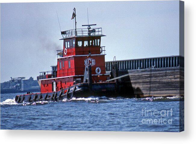 Maritime Acrylic Print featuring the photograph Bce Tug by Skip Willits