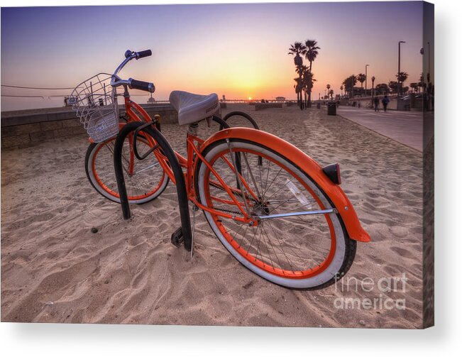 Yhun Suarez Acrylic Print featuring the photograph Beach Bike by Yhun Suarez