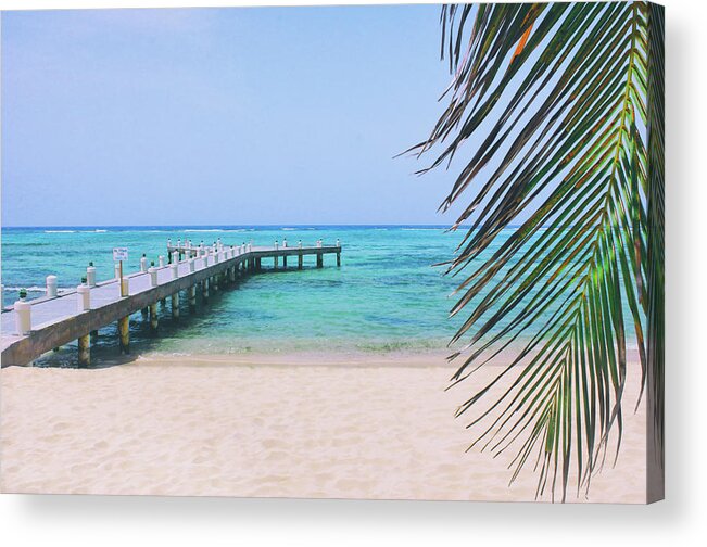 Grand Cayman Acrylic Print featuring the photograph Beach Dreams by Iryna Goodall