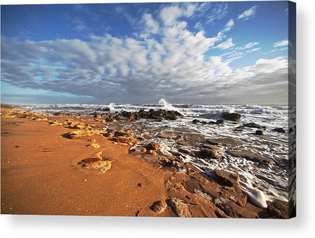  Waves Acrylic Print featuring the photograph Beach View by Robert Och