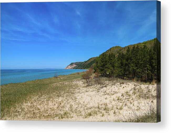 Beaches And Bluffs Acrylic Print featuring the photograph Beaches and Bluffs by Rachel Cohen