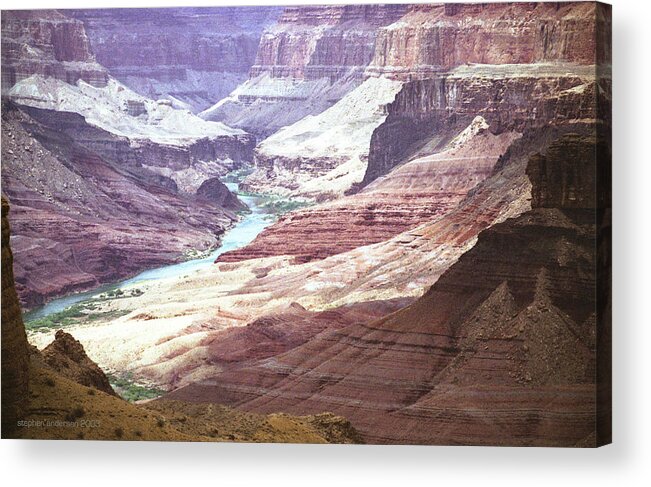  Acrylic Print featuring the photograph Beamer Trail, Grand Canyon by Stephen Andersen