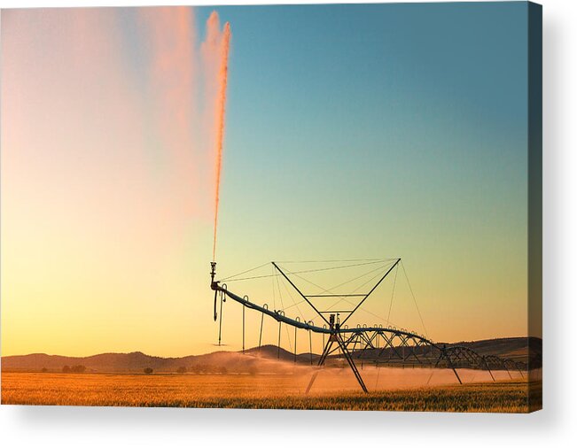 Center Pivot Acrylic Print featuring the photograph Beautiful Irrigation by Todd Klassy
