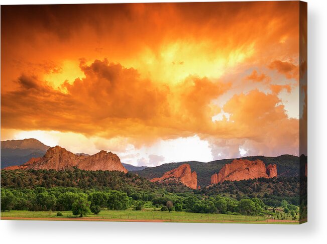 Sunset Acrylic Print featuring the photograph Beautiful Sunset by Tim Reaves