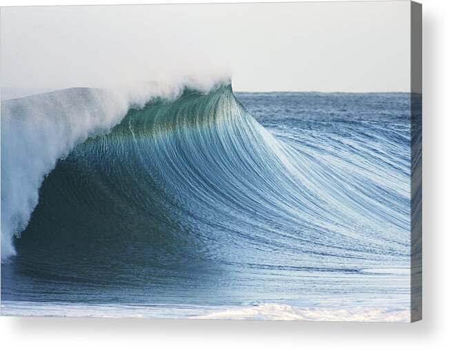 Active Acrylic Print featuring the photograph Beautiful Wave Breaking by Vince Cavataio - Printscapes
