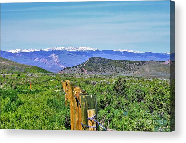 Rural Landscape Acrylic Print featuring the photograph Beautiful Wyoming by Merle Grenz