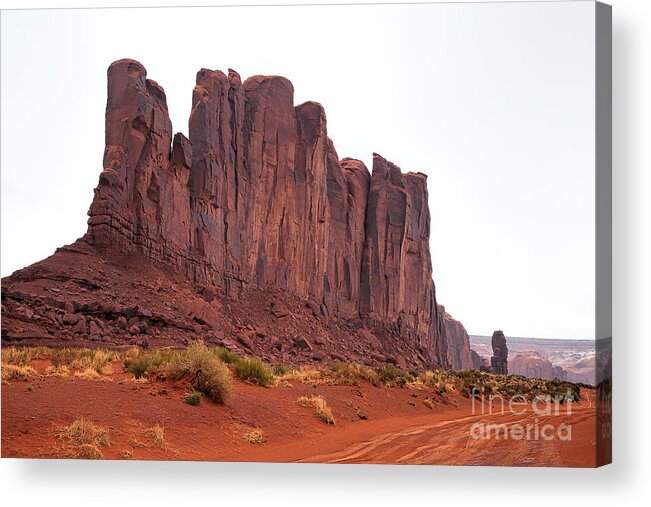 Monument Valley Print Acrylic Print featuring the photograph Red Trail by Jim Garrison