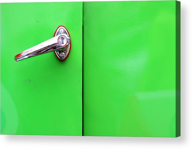 Green Surface Acrylic Print featuring the photograph Behind the Door of Jealousy by Prakash Ghai