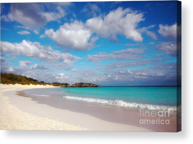 Bermuda Acrylic Print featuring the photograph Bermuda Beach by Charline Xia