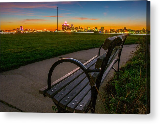 Bench Acrylic Print featuring the photograph Best Seat in the House by Pravin Sitaraman