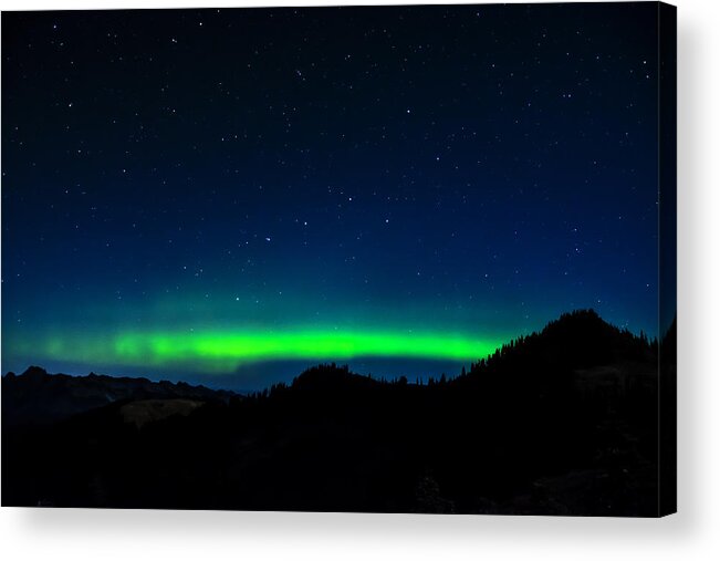 Northern Acrylic Print featuring the photograph Big Dipper Northern Lights by Pelo Blanco Photo