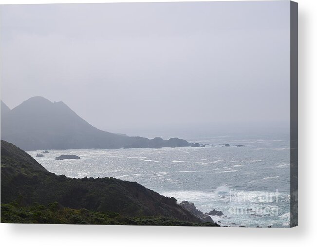 Big Sur Acrylic Print featuring the photograph Big Sur Sun and Fog by Jeff Hubbard