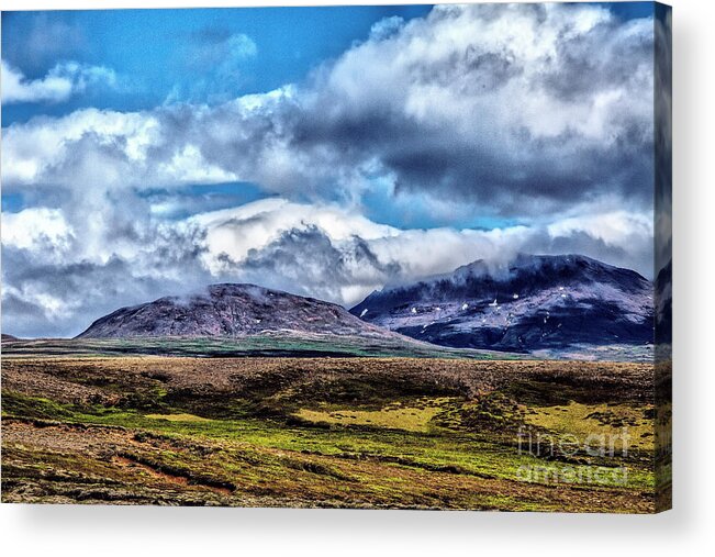 Iceland Landscapes Snow In Summer Acrylic Print featuring the photograph Bits of Snow by Rick Bragan