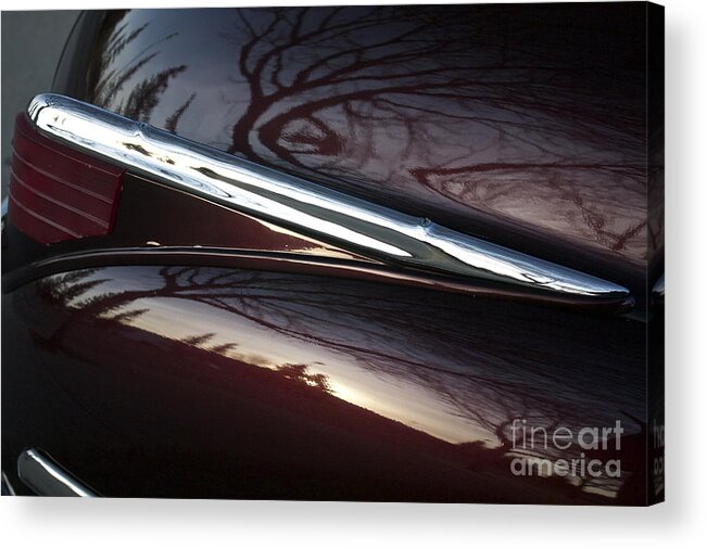 Black Acrylic Print featuring the photograph Black Cherry Abstract by Linda Bianic