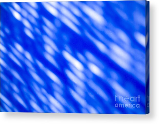 Abstract Acrylic Print featuring the photograph Blue Abstract 1 by Tony Cordoza