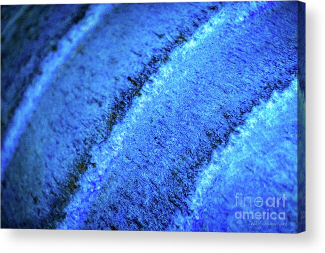 Abstract Acrylic Print featuring the photograph Blue Curves by Todd Blanchard