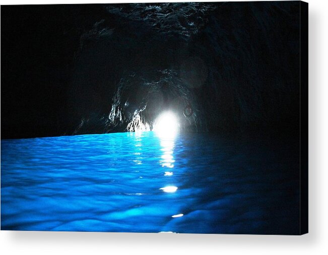 Amalfi Coast Acrylic Print featuring the photograph Blue Grotto Capri by Donn Ingemie