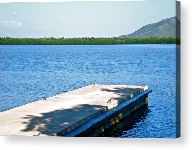 Landscape Acrylic Print featuring the photograph Blue Lagoon by Felix Zapata