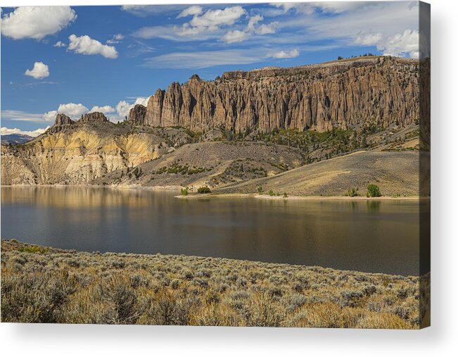 Scenic Acrylic Print featuring the photograph Blue Mesa Dillon Pinnacles by James BO Insogna