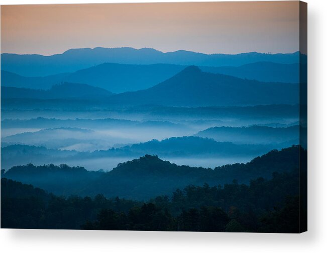 Asheville Acrylic Print featuring the photograph Blue Morning by Joye Ardyn Durham