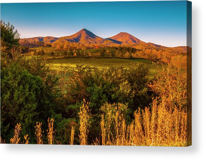 Autumn Acrylic Print featuring the photograph Blue Ridge Fall by Steven Ainsworth