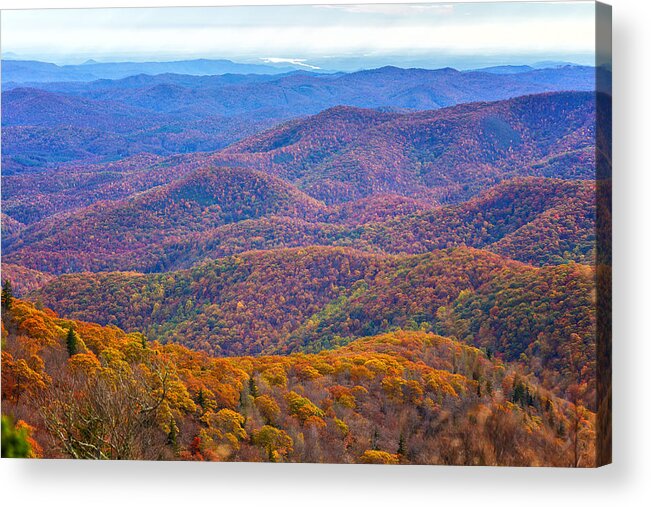 Blue Ridge Mountains Acrylic Print featuring the photograph Blue Ridge Mountains 4 by Gestalt Imagery