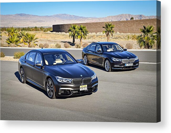 Bmw 7 Series Acrylic Print featuring the digital art BMW 7 Series by Super Lovely