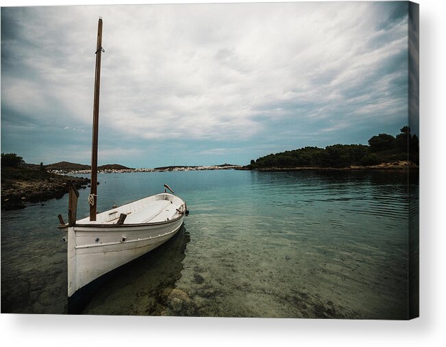 Calm Acrylic Print featuring the photograph Boat IV by Gemma Silvestre