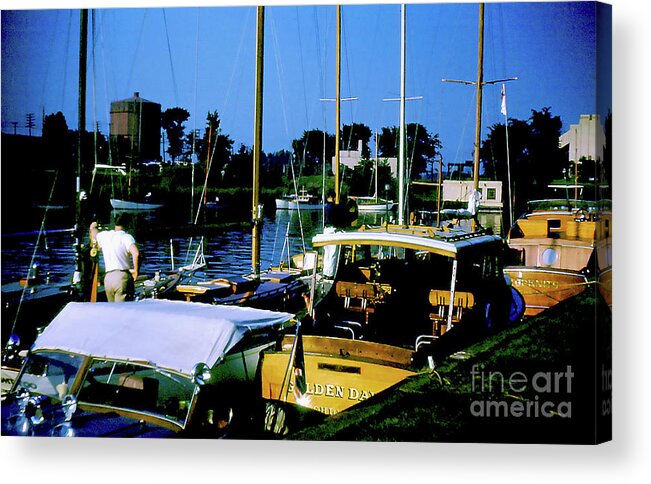 Boat Acrylic Print featuring the photograph Boats In Harbor - 003 by Larry Ward