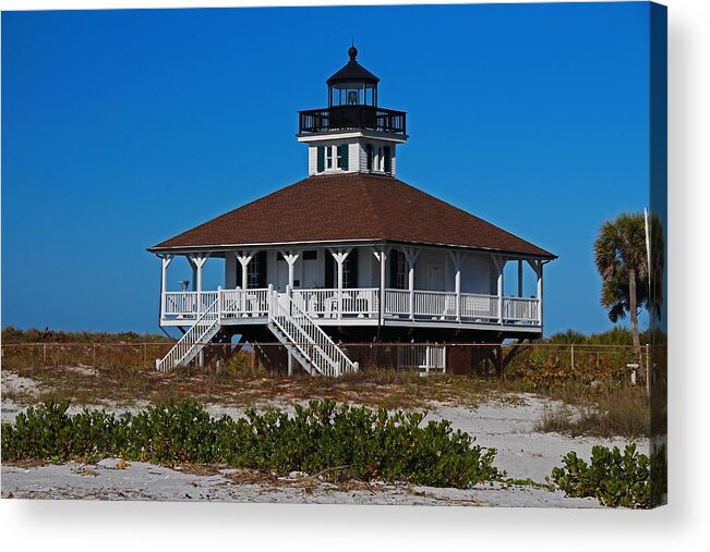 Architecture Acrylic Print featuring the photograph Boca Grande Lighthouse VI by Michiale Schneider