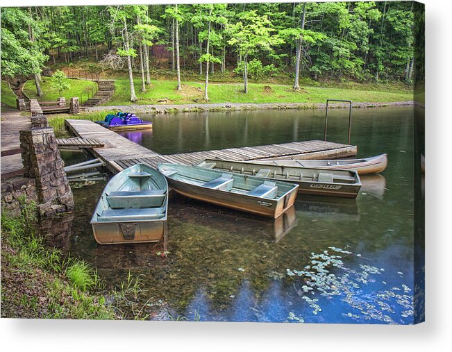 Babcock State Park Acrylic Print featuring the photograph Boley Lake by Mary Almond