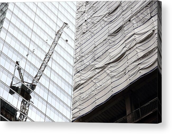 Billow Acrylic Print featuring the photograph Bollower And Crane by Kreddible Trout