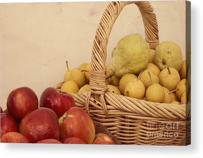 Apple Acrylic Print featuring the photograph Bountiful by Linda Lees