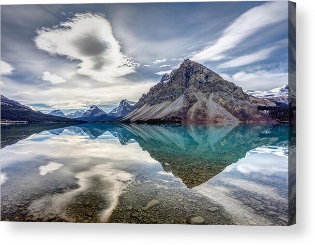 5dsr Acrylic Print featuring the photograph Bow Lake Sky by Pierre Leclerc Photography