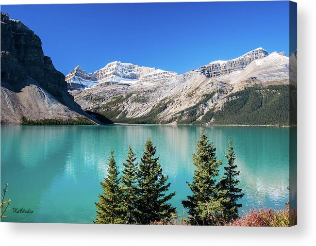 Bow Lake Acrylic Print featuring the photograph Bow Lake by Tim Kathka